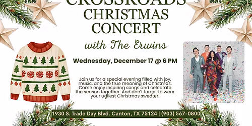 Crossroads Christmas Concert w\/ The Erwins