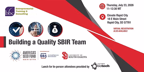 Building a Quality SBIR Team