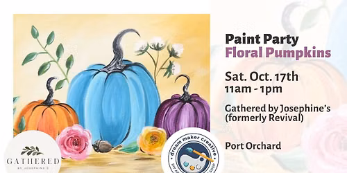 Paint Party - Floral Pumpkins