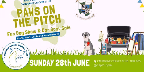 Paws on the Pitch! Fun Dog Show and Car Boot Sale at Camborne Cricket Club