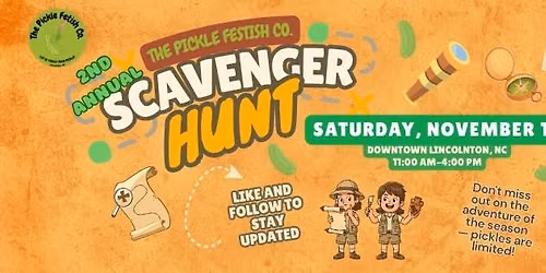 The Pickle Fetish Co.'s 2nd Annual Scavenger Hunt in Downtown Lincolnton