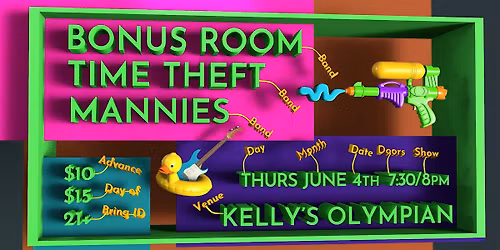 BONUS ROOM, TIME THEFT, and MANNIES