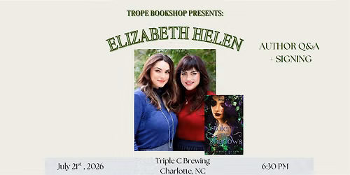 Trope Bookshop presents STOLEN BY SHADOWS by Elizabeth Helen