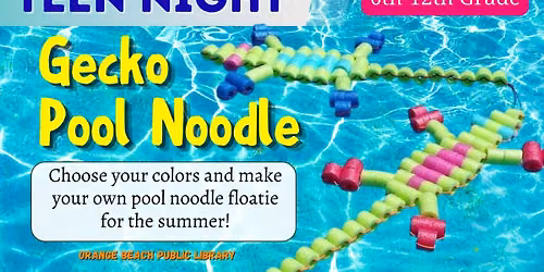 TEEN (6th-12th Grade): Pool Noodle Geckos