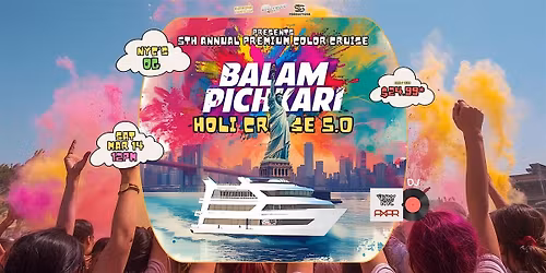 NJ'S Biggest Festival of colors Holi Party March 14