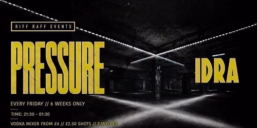 PRESSURE @ IDRA \u2699\ufe0f 6 WEEKS ONLY! \u26a0\ufe0f