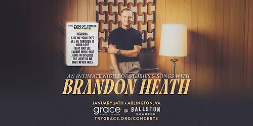 BRANDON HEATH: An Intimate Night of Stories & Songs