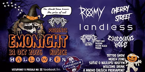 EMONIGHT HALLOWEEN KO\u0160ICE - 31.10.2026 - Collosseum club 