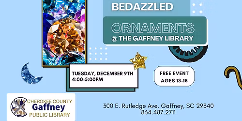 12 Days of Crafts Day 2: Bedazzled Ornaments (Ages 13-18)