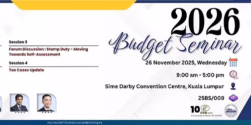 2026 BUDGET SEMINAR (KUALA LUMPUR)