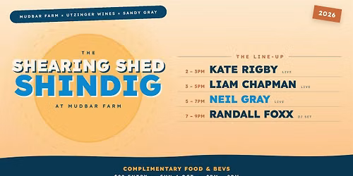 Shearing Shed Shindig \u2014 Mudbar Farm