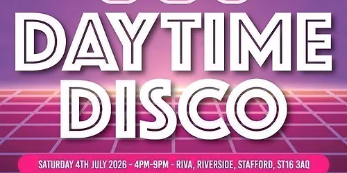  Oh My Days TJ's 80's Daytime Disco At RIVA Stafford In Aid Of CCPA