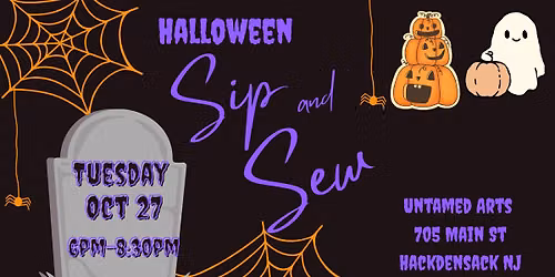 Halloween Sip and Sew
