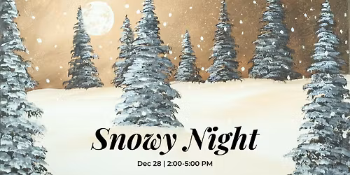 Toledo Paint & Sip Party \u2013 Snowy Night