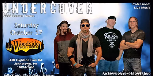 UNDERCOVER at Woodside - 10.17.2026 (10PM)