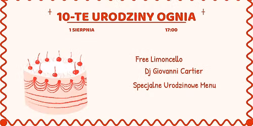 10-te urodziny Ognia