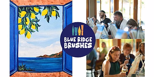 Paint & Sip: "Lemon Vista" at the Blue Ridge Brushes Studio