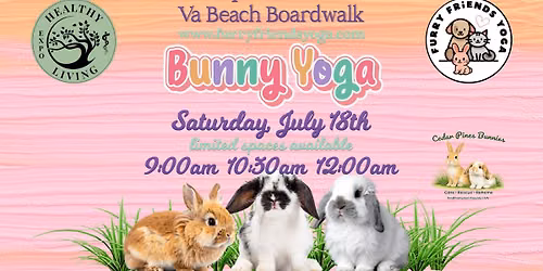 Bunny Yoga at Virginia Beach Oceanfront