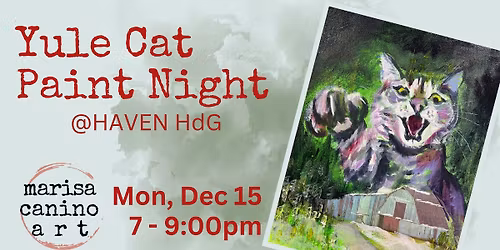 Yule Cat Paint Night