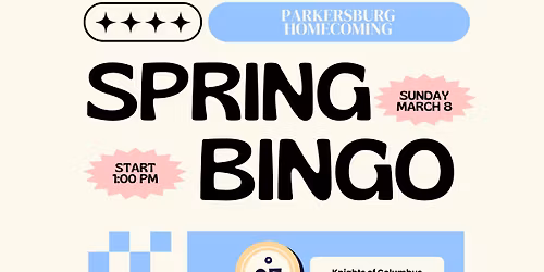 Parkersburg Homecoming Spring Bingo