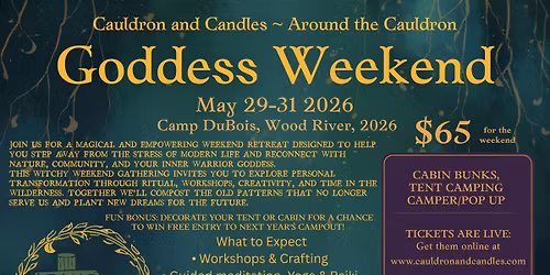 Around the Cauldron - Goddess Weekend 2026
