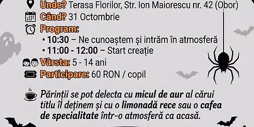 Atelier Spooky de Halloween - Teatrul Sufletos & Terasa Florilor