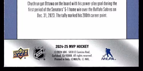 Buffalo Sabres at Ottawa Senators at Canadian Tire Centre