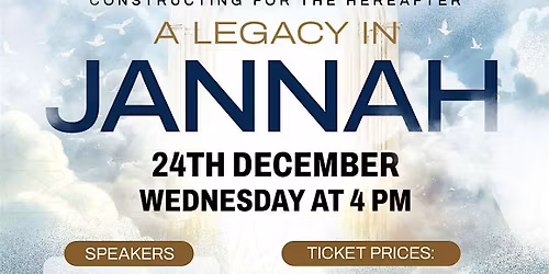 A Legacy in Jannah, Constructing for the Hereafter.