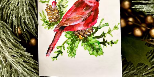 Holiday Greeting Card Paint & Sip