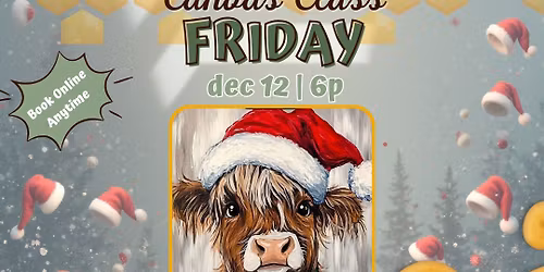CLASS | Santa Cow Canvas Painting
