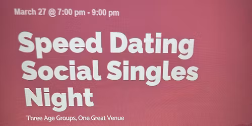 Speed Dating Social Singles Night
