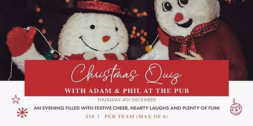 Christmas Quiz with Adam & Phil at The Pub at Holland Hall