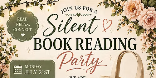 Silent Reading Party\/ Bookish tote decorating