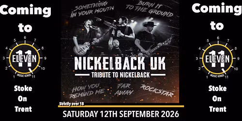 Nickelback UK live at Eleven Stoke on trent