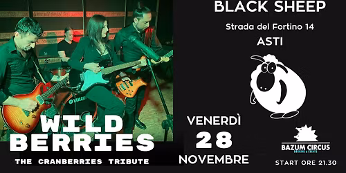 Wild Berries - The Cranberries Tribute @ BLACK SHEEP (ASTI) - 28\/11