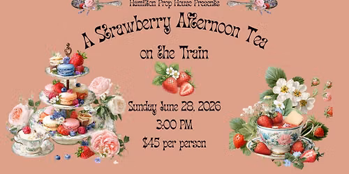 A Strawberry Afternoon Tea on the Train 