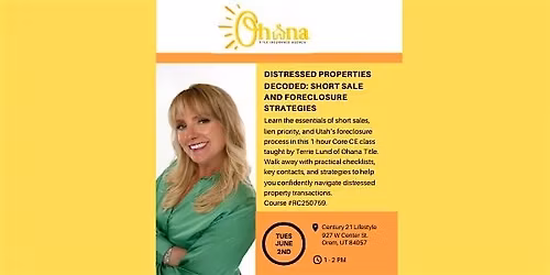 Distressed Properties: Short Sale & Foreclosure Strategies