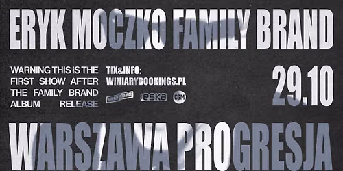ERYK MOCZKO \/ 29.10.26 \/ Progresja, Warszawa