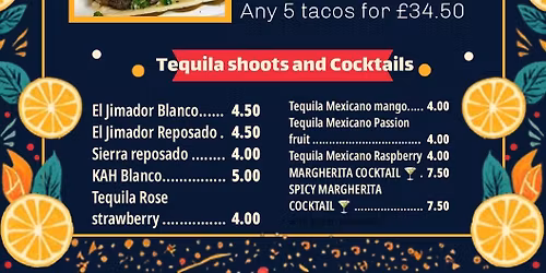 Mexican Night, Tacos, Tequila