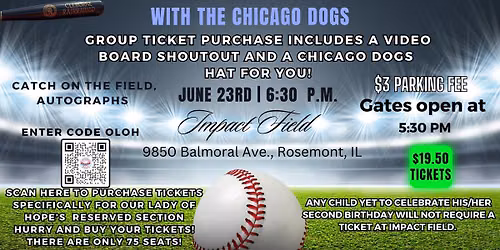 Faith & Family Night with the Chicago Dogs