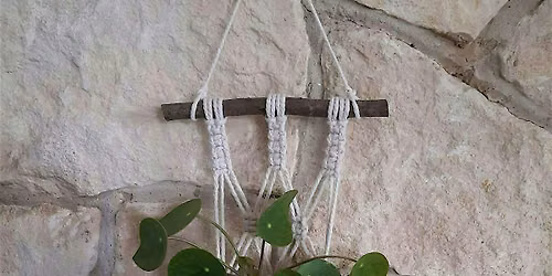Half Term Macram\u00e9 Wall Hanging Planter Workshop