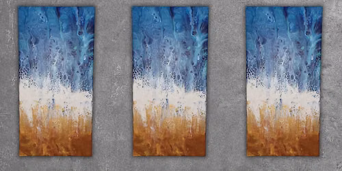 Acrylic Pour Painting: Beach Pour