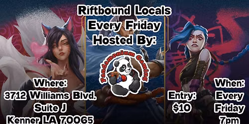Friday Riftbound TCG Locals at Pandamonium Gaming