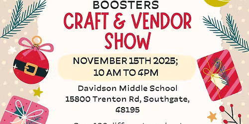 Southgate Band Boosters HOLIDAY Craft and Vendor show