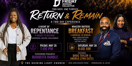 Return & Remain: A Fifth Friday Worship Collective Experience
