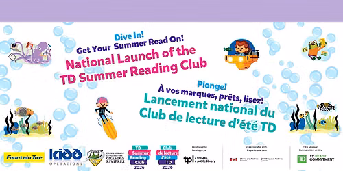 National Launch of the TD Summer Reading Club - Lancement national du Club de lecture d'\u00e9t\u00e9 TD