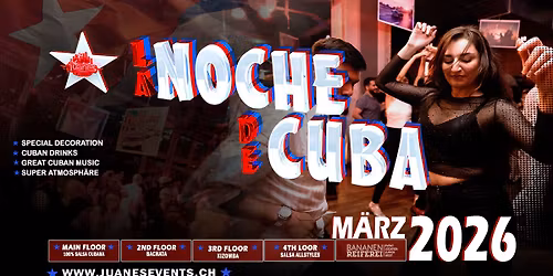 \u2605 LA NOCHE DE CUBA \u2605 Welcome 2026 Bananenreiferei by Juanes