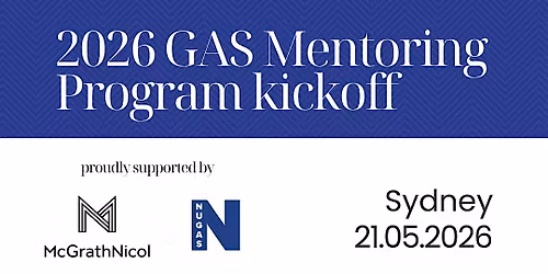 2026 GAS Mentoring Program Kickoff - Sydney