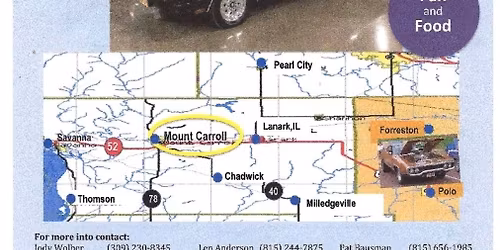 August Cruise Night 2026, Mt Carroll IL 