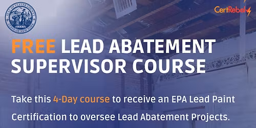 Free Lead Abatement Supervisor Course